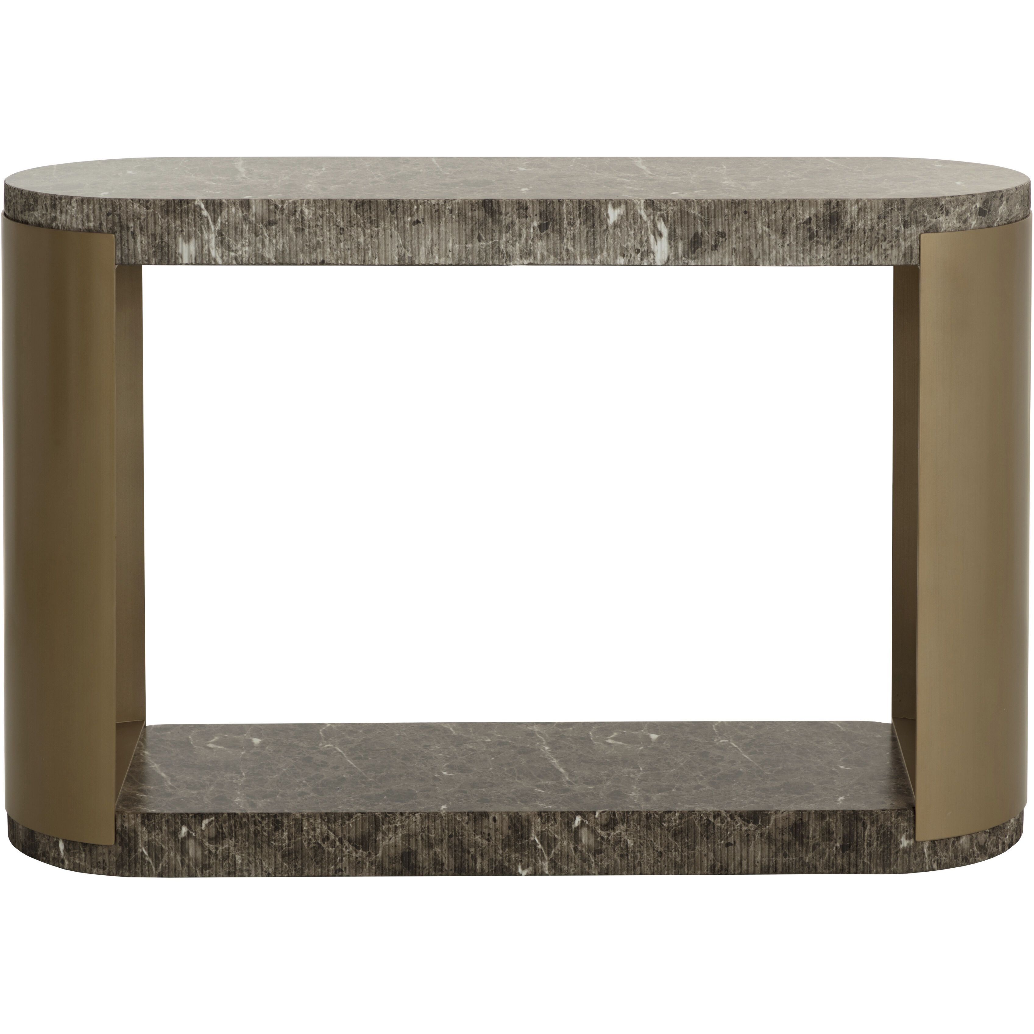 Cavette 50 X 32.5 inch Marble Look / Dark Emperador Outdoor Console Table